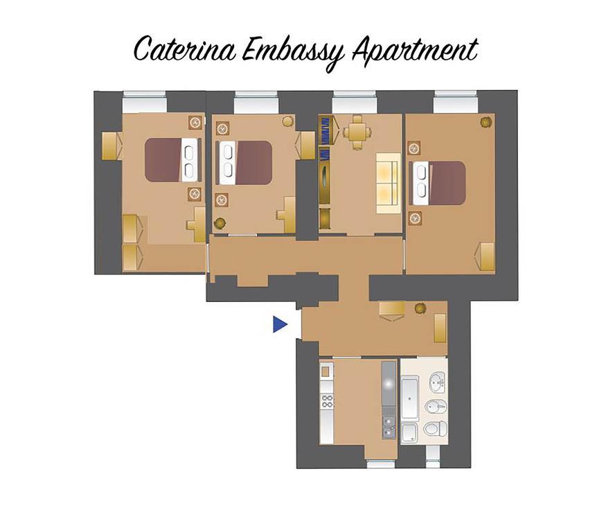 Caterina One O One - Embassy Apartment Roma Esterno foto